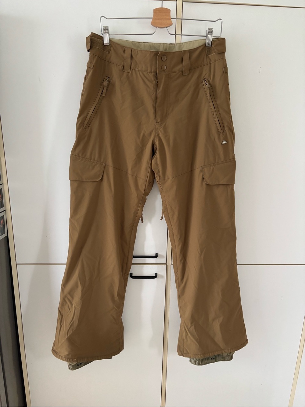 Quiksilver Utility Snow Pants Unisex Brown Ski Snowboard Men Small Winter Hiking - Picture 2 of 12